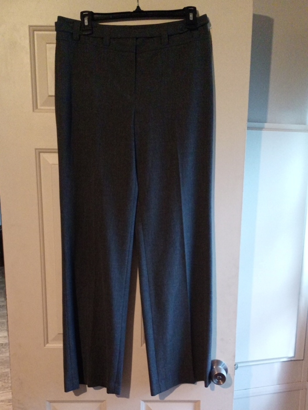 Ann Taylor Charcoal Straight-Leg Dress Pants